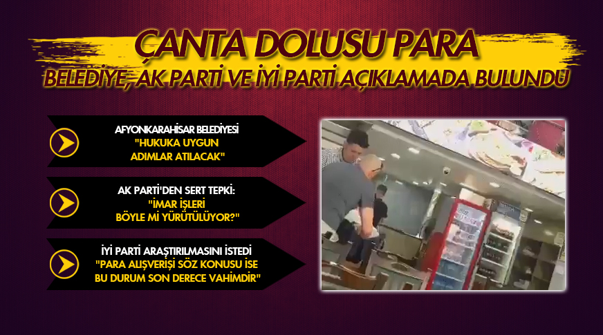 Afyonkarahisar'da çanta dolusu para